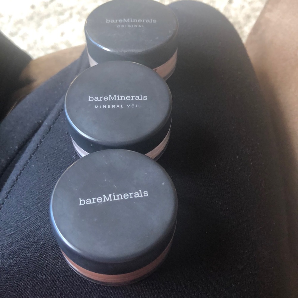 bareMinerals foundation, mineral veil, and warmth